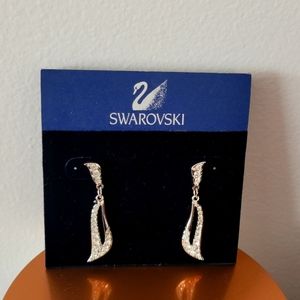 NWT Swarovski Pave Teardrop Earrings